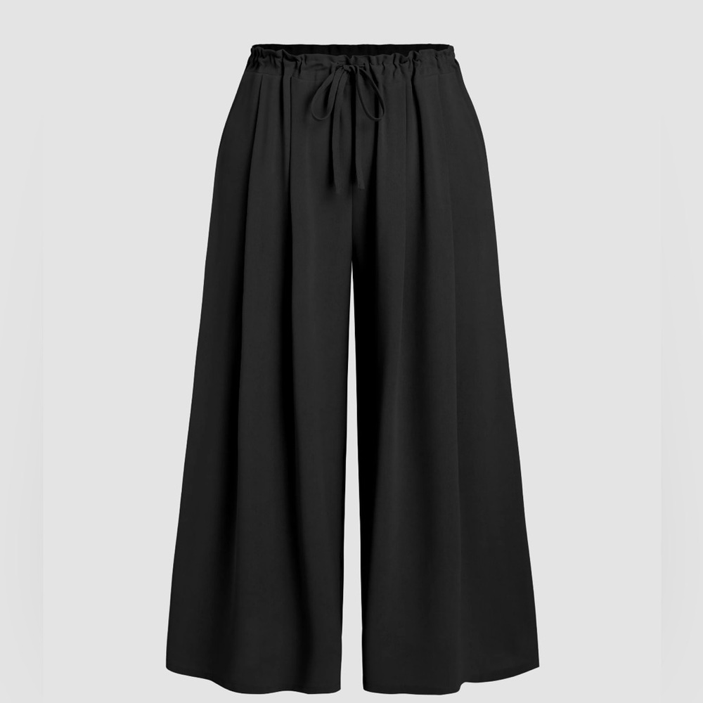 Cider - Mid Waist drawstring wide leg trousers